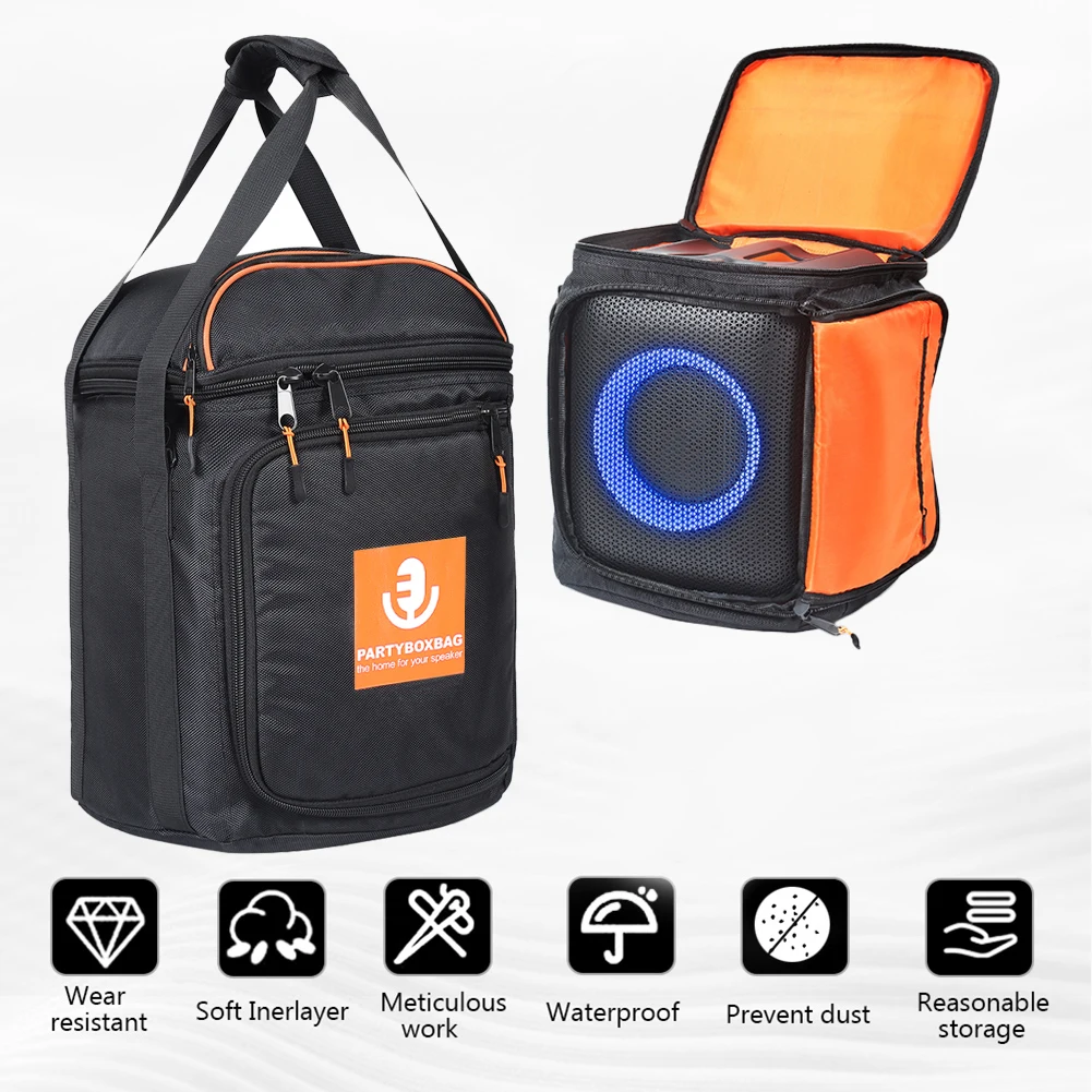 For JBL Partybox Encore Essential 2 Portable Carrying Protective Case Speaker Dust Case Double-Sided Speaker Storage Bag