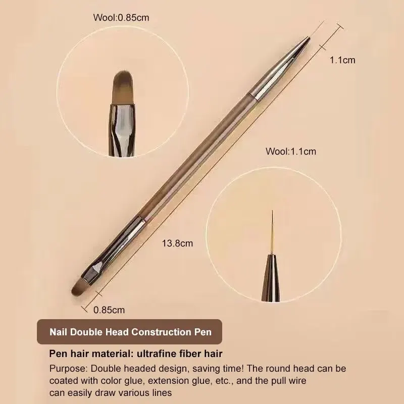 9종 전문 네일 아트 브러쉬 세트 (UV 젤 & 아크릴용) - 라이너, 디테일링, 도팅 도구 포함 DIY 매니큐어 디자인용