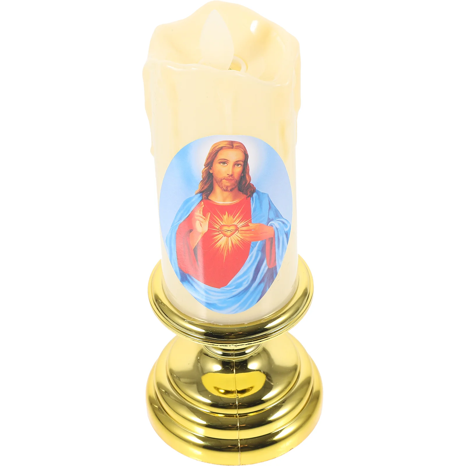 

Flameless Light Religious Catholic LED Light Jesus