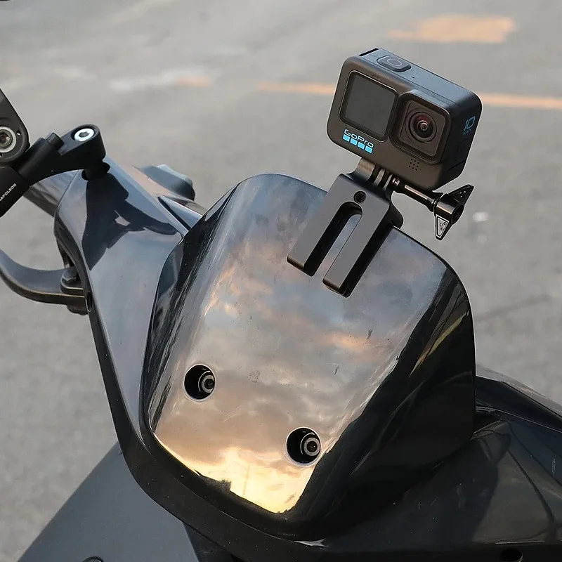 Support moto pare-brise aluminium pour GoPro Insta360 DJI Action