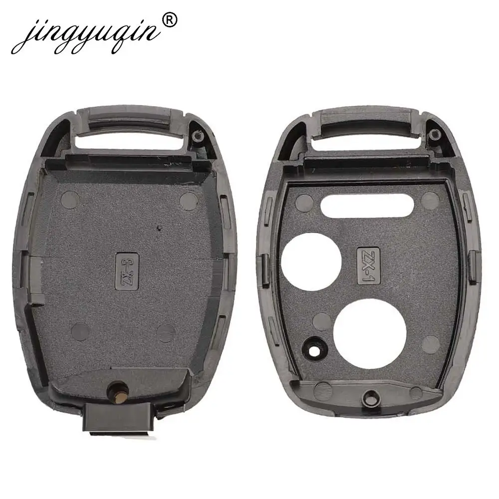 jingyuqin 10pcs/lot 2/34 Buttons Remote Key Case Shell Fob for HONDA Accord CRV Pilot Civic Fit Fob images - 6