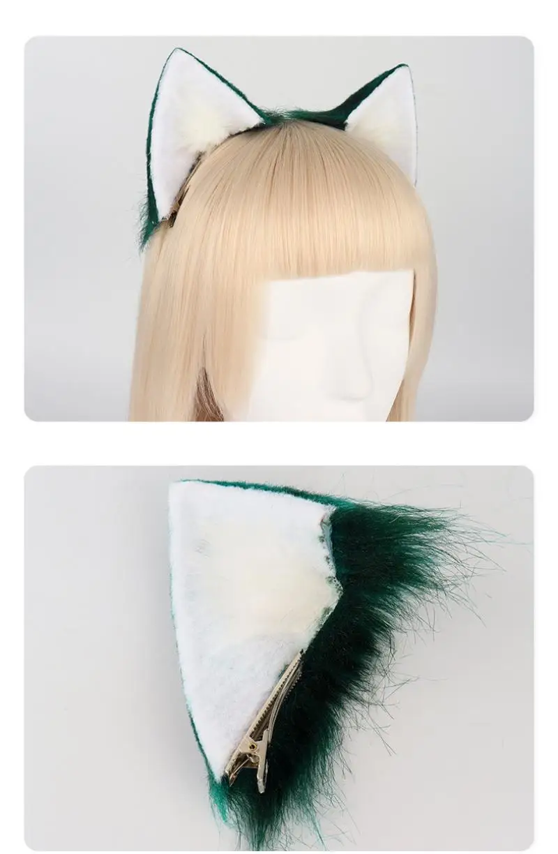 Genshin Impact Xiao Anime Schwanz Kopfbedeckung Set Halloween Cosplay Party Requisiten Tier Ohr Set Halloween Karneval Maskerade Kostüme – Detail 7