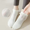 Mesh Breathable Yoga Socks Women Cotton Low Cut Short Gym Fitness Dance Sports Socks Professional Non-slip Floor Pilates Socks 2