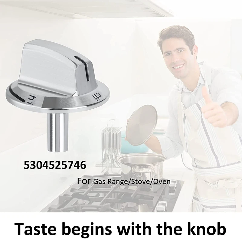Upgrade 5304525746 Long Stem Stove Knobs Replacements Compatible with Gas Stove Range Oven Knobs 1 PCS