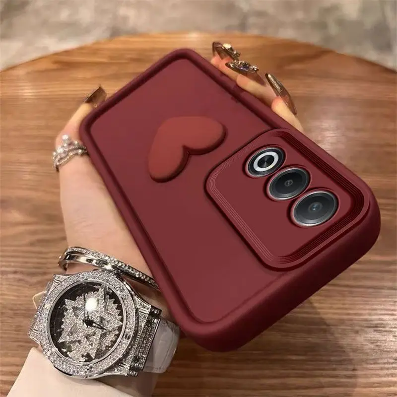 3D Love Heart Shockproof Bumper Phone Case Cover