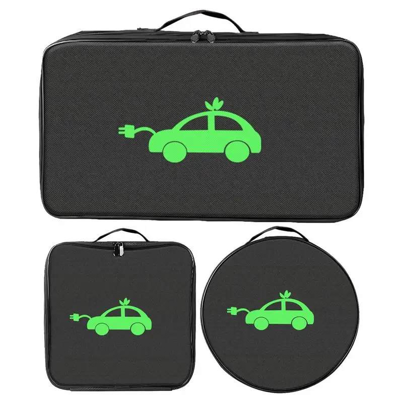 

EV Car Charging Cable Storage Bag Waterproof Battery Jumper Cable Bag Guns Storage Organizer Fire Retardant Equipment Container