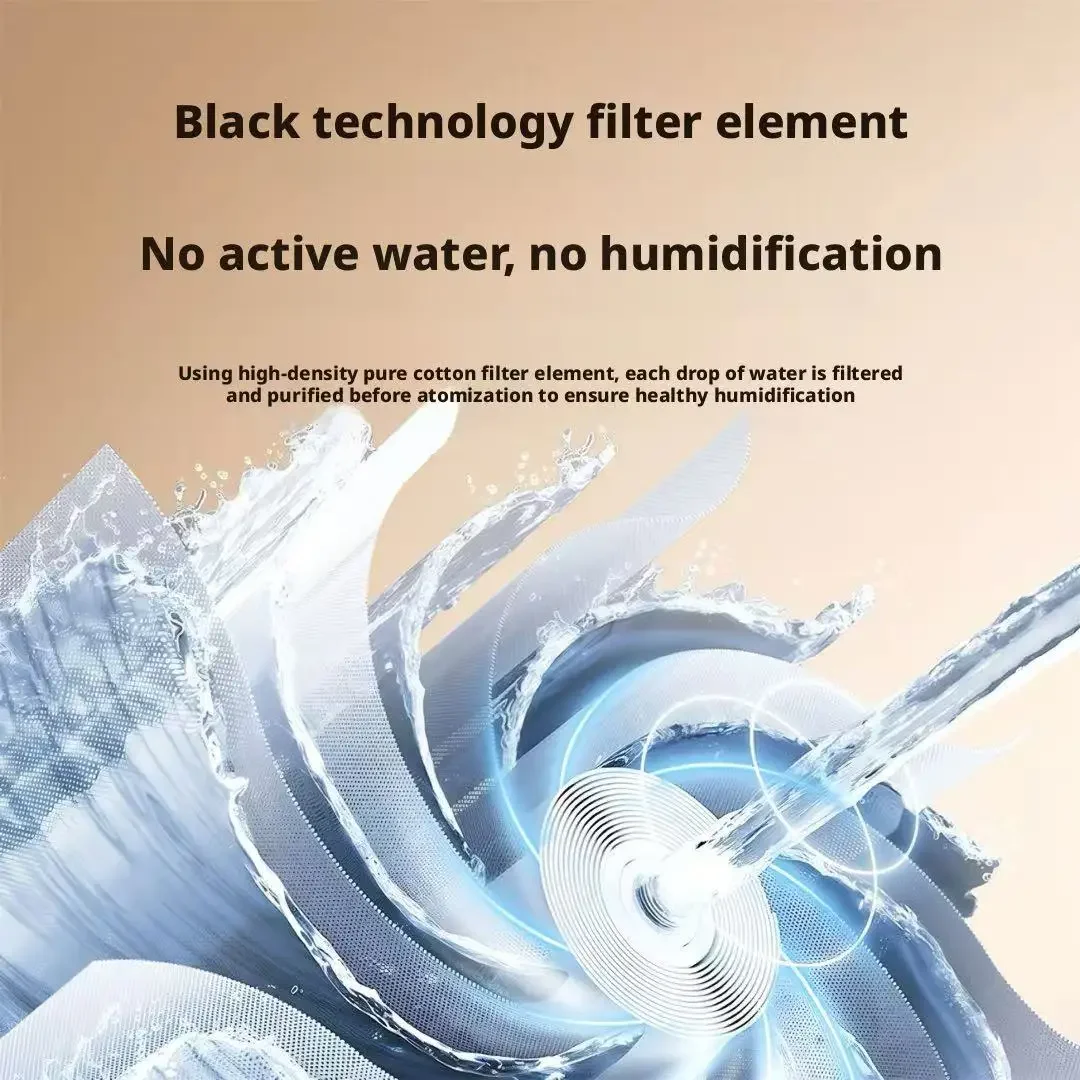 Silent Air Humidifier Dual-Spray Digital Display for Bedroom Office Desktop Household Water Replenisher 4