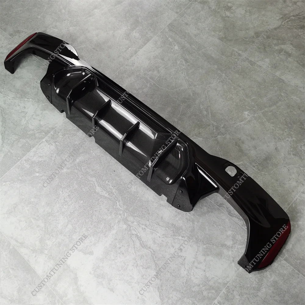 BMW G30 520d 530i 530d 530e 540d 540i M 스포츠 리어 디퓨저 2017-2023 바디킷용 컴피티션 스타일 리어 범퍼 디퓨저 립