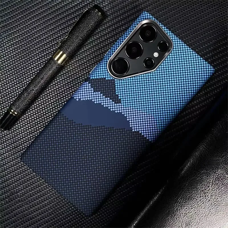 Trendy Retro MagSafe Carbon Magnetic Phone Case – Shockproof Hard PC Wireless Charging Cover