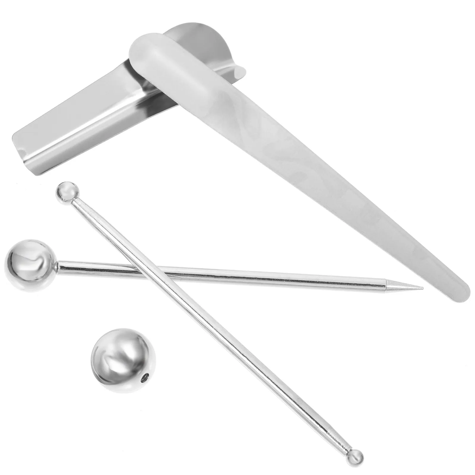 Lot De 2 Sets D'outils De Couture En Inox – Finition Et Calfeutrage, Argent