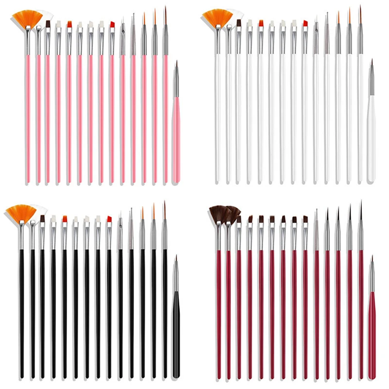 Nail Brush For Manicure Gel Brush For Nail Art 15Pcs/Set Gel