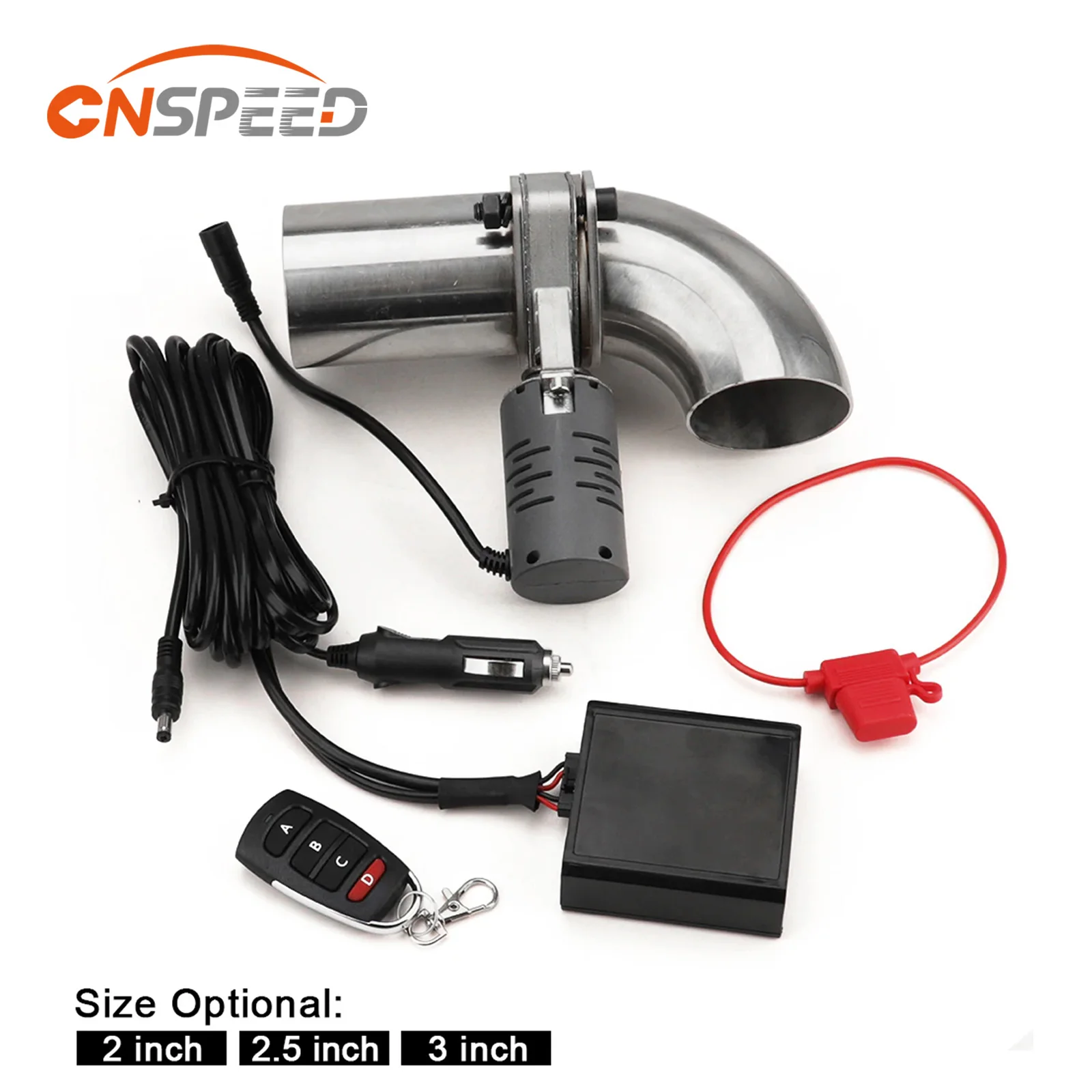 

2 inch Exhaust Valve Muffler Cutout Kit Electric Exhaust Cutout Pipe Valve Set Automobile Wireless Remote Control Valve System