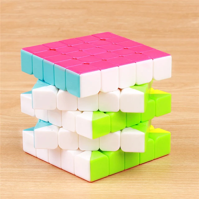 QY TOYS warrior 3x3x3 speed magic cube stickerless 4x4x4 professional puzzle cubo 5x5x5 smoothly cubes educational toys 5x5x5 cube