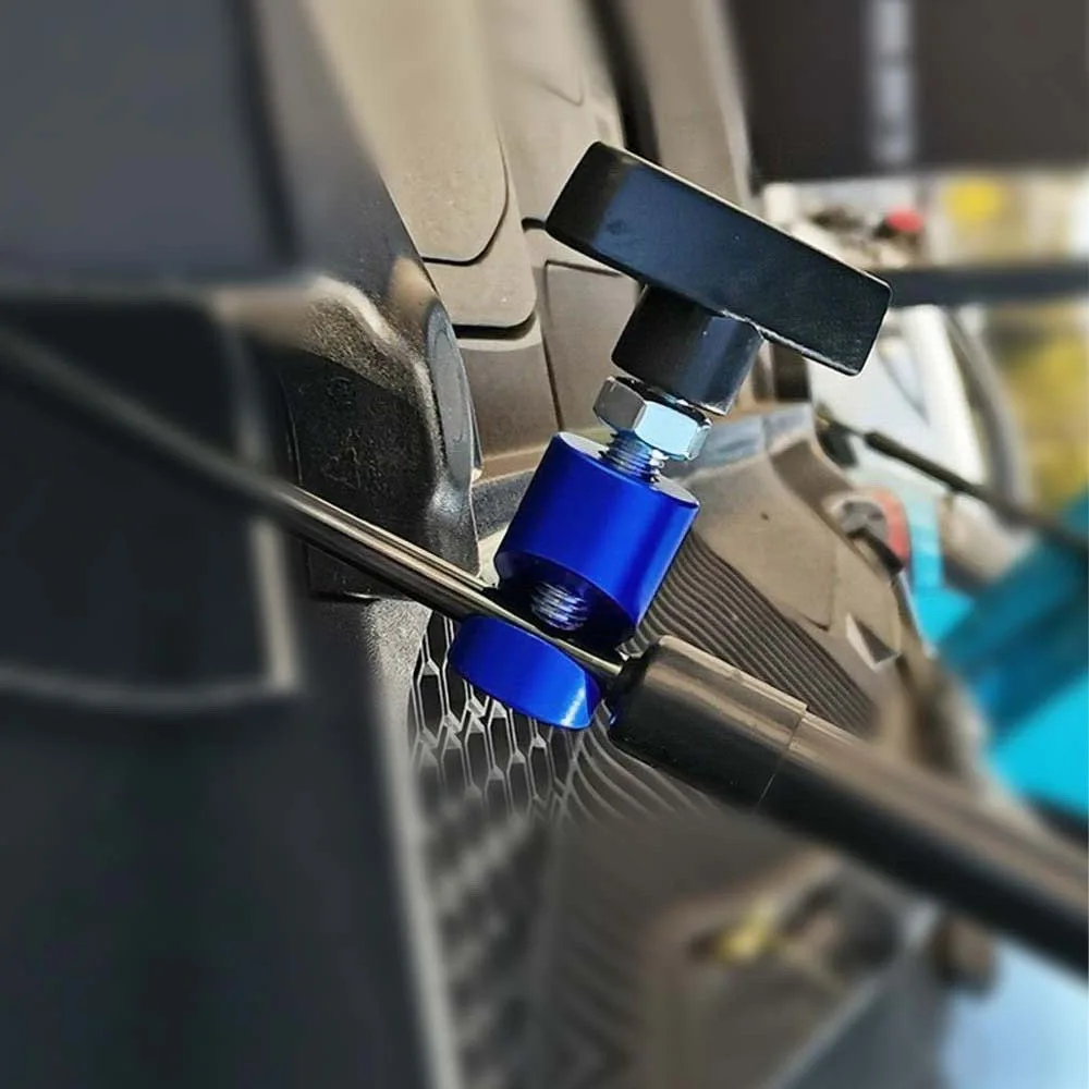 Aluminum Car Hood Holder Trunk Air Pressure Anti-Slip Engine Cover Lifting Support Rod Fixing Clamp Gas Strut Fitting