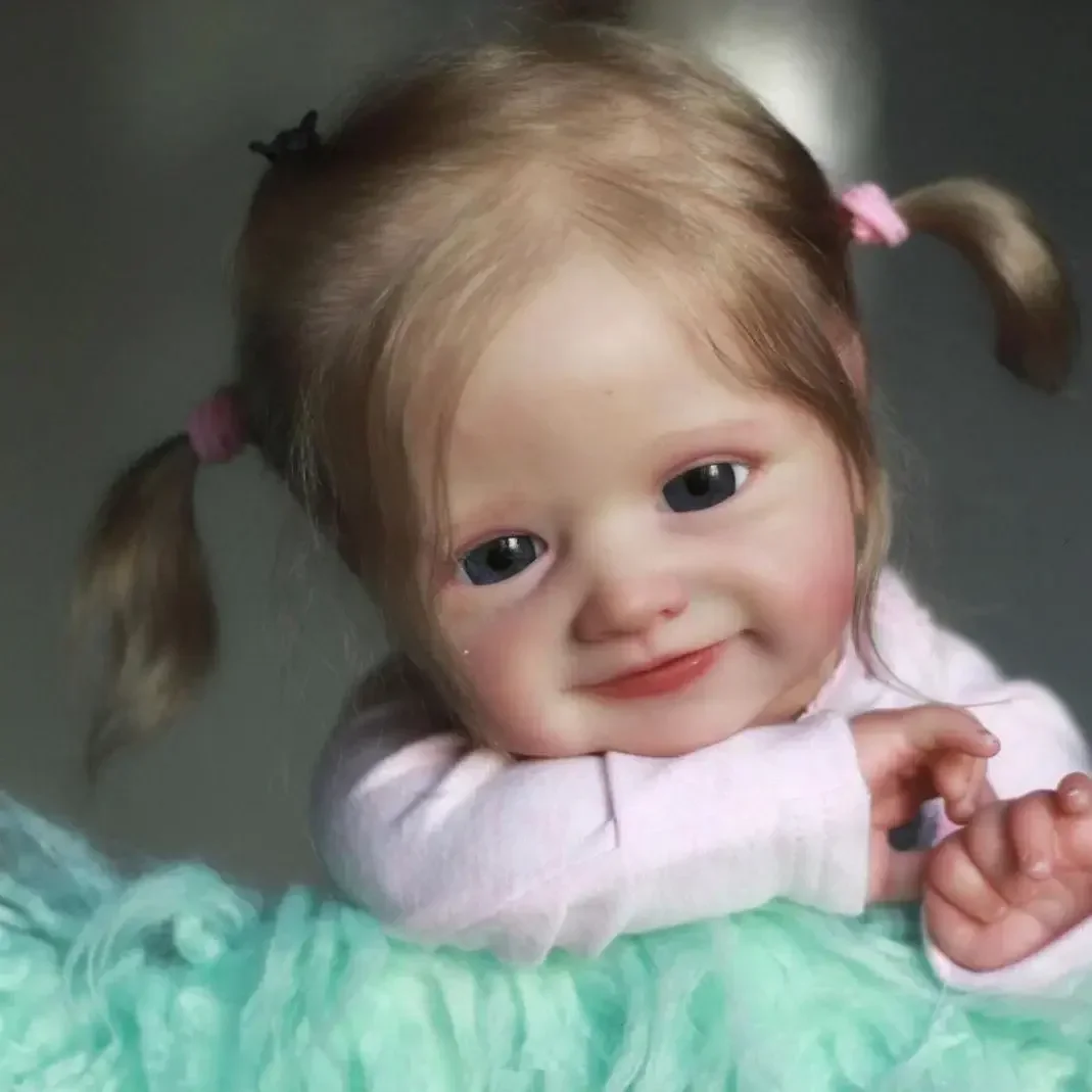 Realistic 50 CM Reborn Baby Doll With 3D-painting Skin, 20 Inch Handmade Soft Silicone Newborn Bebe Cute Birthday Gift