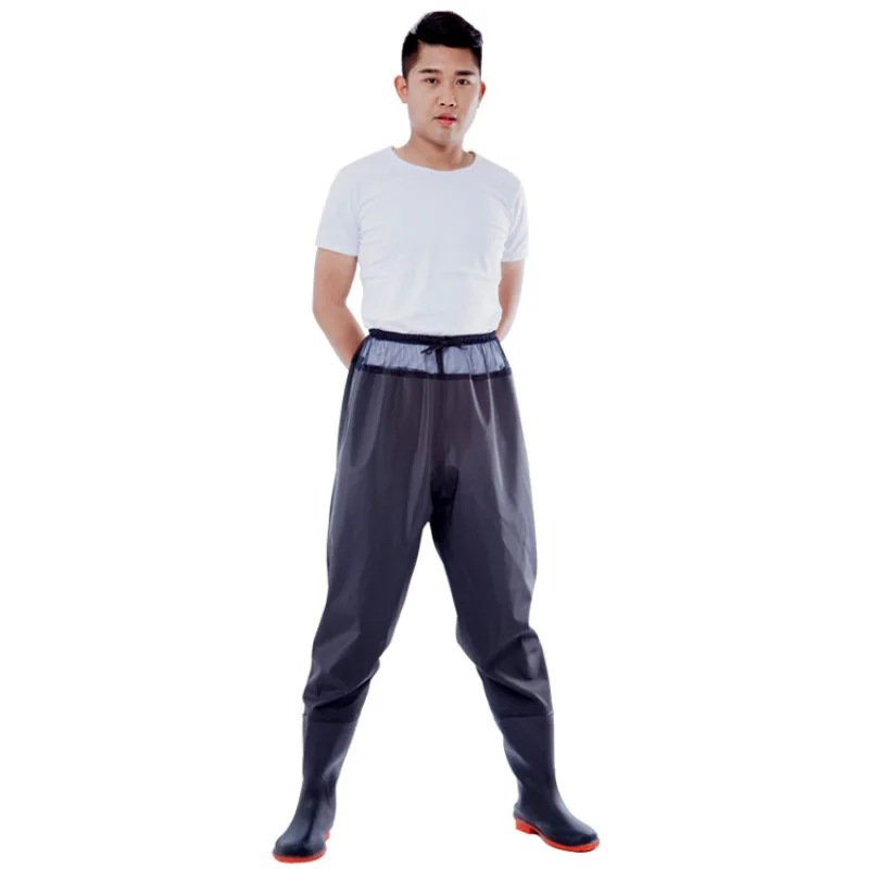 Men's and women's thickened waterproof waistlength waders ultralight breathable fishing pants