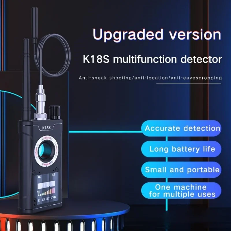 Hidden Camera Detectors Device Detector,Spy Detector,RF/Bug Signal Scanning/IR Mode Detection/Magnetic Field Detection
