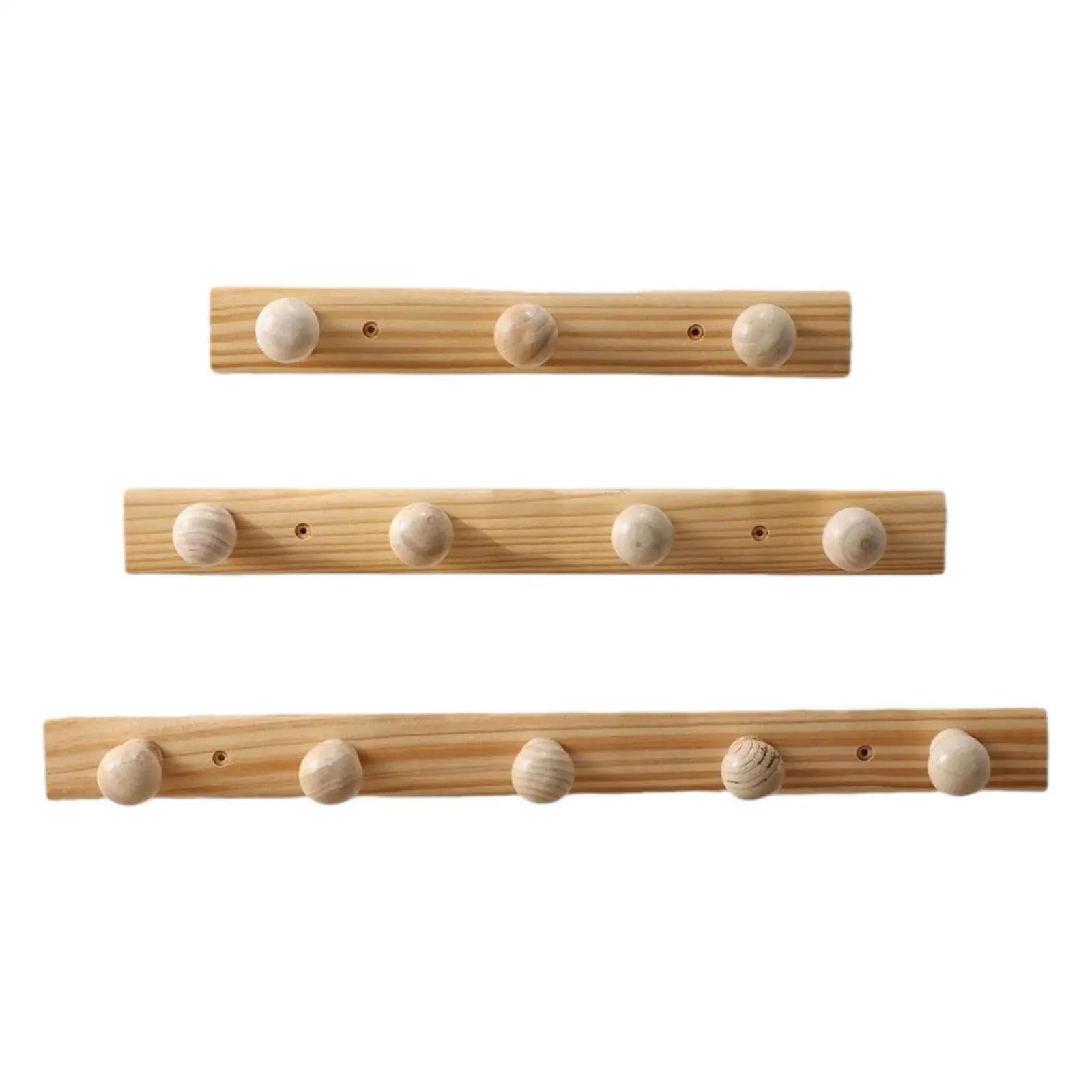 Wooden coat hooks, wall organizer, wall rack for living room, wardrobe,