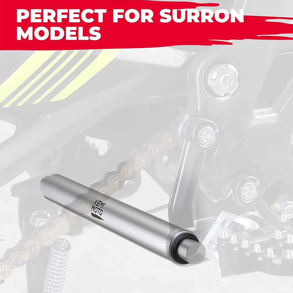 Rosso) Supporto per pedane CNC per moto, pedane per Sur Ron, Sur-Ron
