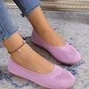 2025 Women Flats Solid Color Black Flats for Women Slip On Shallow Comfort Foldable Flats for Women Brown Flat Heel Shoes 5
