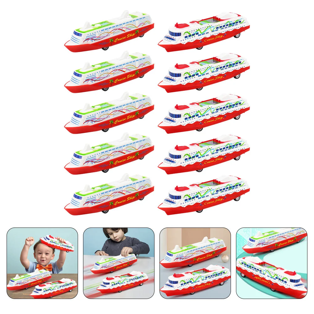 

Pull Back Ship Model Steamship Toys Vehicle Kids Gift Play Cars Mini for Plastic Cruise