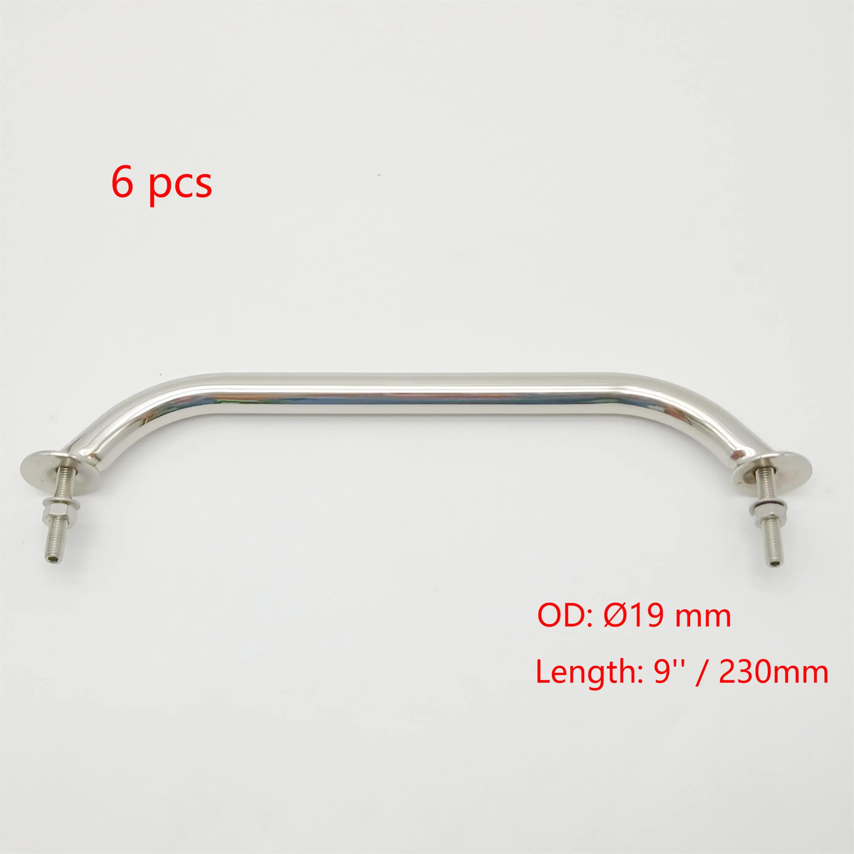 6 PCS 230mm (9 inch) Grab Rail Handle 316 Stainless Steel Boat Handrail  Handle Mirror Polished - AliExpress