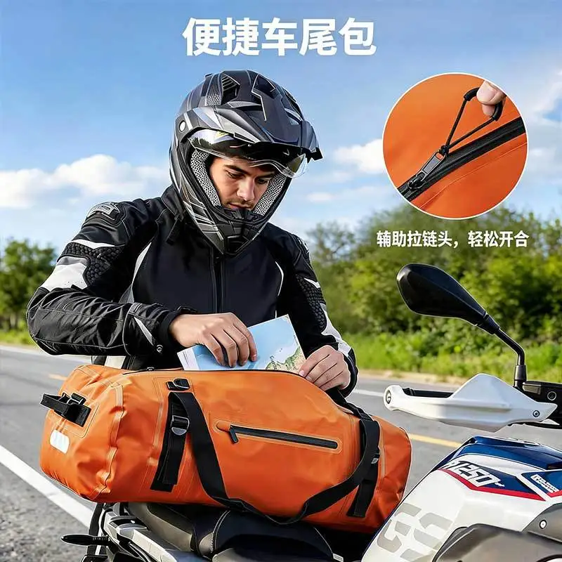 30L/50L/70L 대용량 라이노워크 오토바이 새들백 패니어 방수 여행 가방 (피트니스 사이클링 수상 스포츠용)