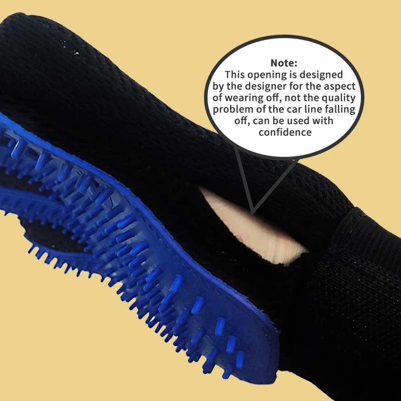 Pet hair remover gloves Pet Hair Removal Glove Brush Pet Hair Deshedding Brush Comb Silicone Glove For Dog Cleaning Massage Cat Dog Supplies pet grooming gloves