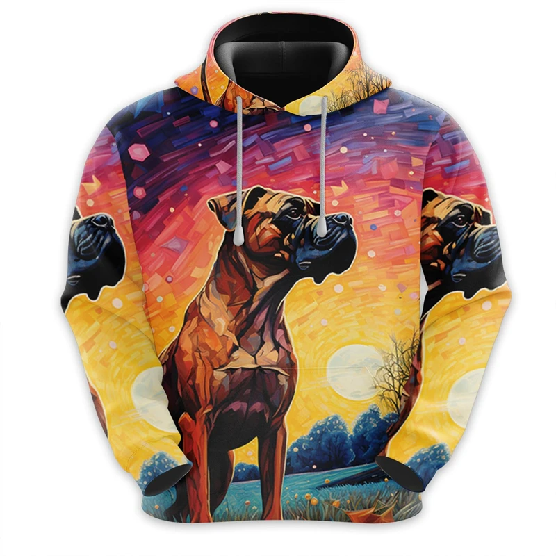 thumbnail image 1 of Sudadera con capucha con estampado 3D de perro y arte de grafiti para hombre, ropa divertida, sudaderas con capucha de husky, labrador y corgi, diseño lindo, sudadera con capucha unisex Y2k, 1 of 4