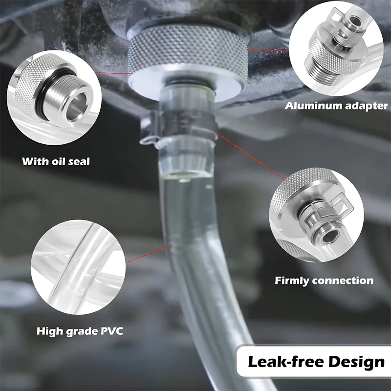 Filling Tool Gearbox Oil Change Connector Oil Filling Hose DSG Gearbox and Oil Change Connector for VAS 6262A 5