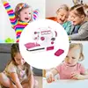 Children Sewing Machine Toy Travel Beginner Sewing Machines Portable Battery Powered Sewing Machine Pretend Play Arts For Kids 5