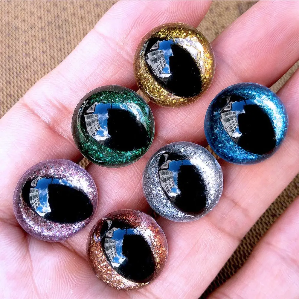 

Stuffed Animal Eyes Safety Eyes for Amigurumi 12mm Crystal Cat Eyes Crochet Eyes Amigurumi 3D Safety Eyes for Crochet Cat Doll