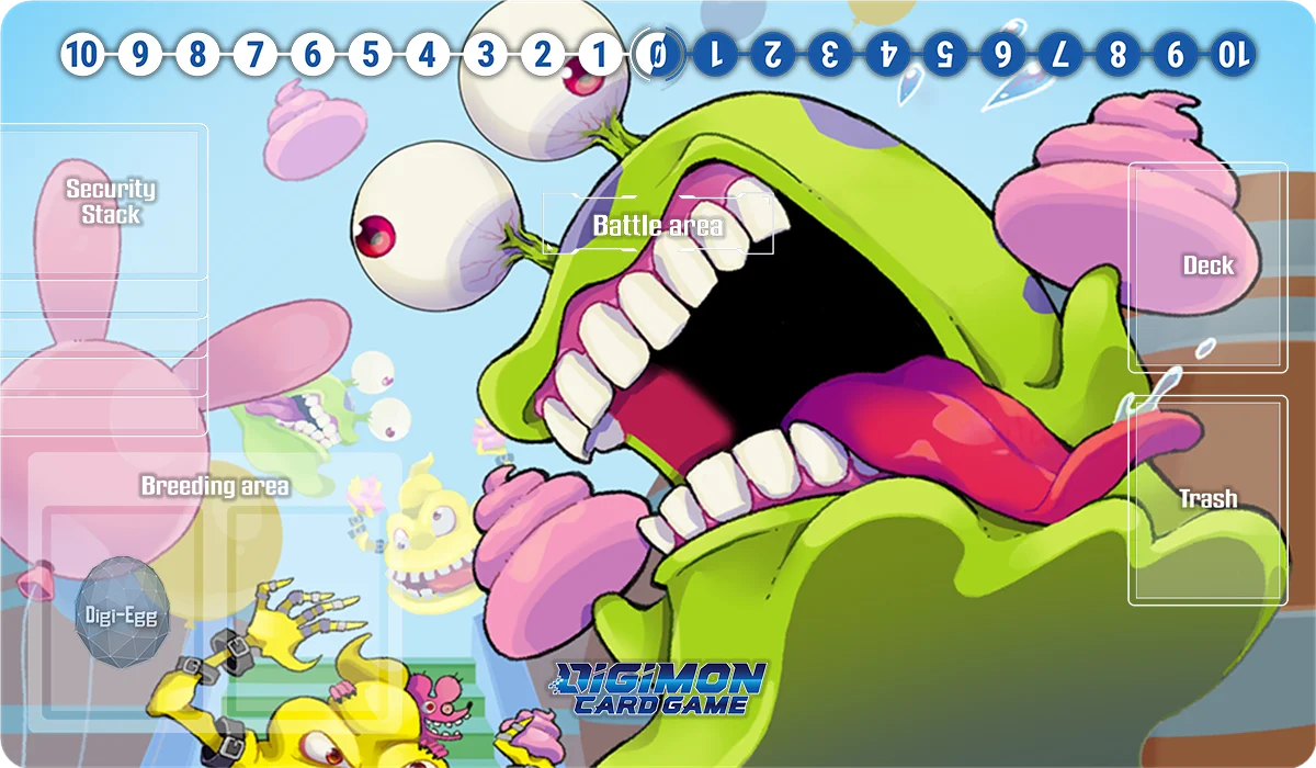 デジモンプレイマット オムニモンレディ デビモン ベルゼモン