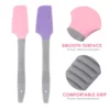 2 Pcs Silicone Wax Spatula Scraper Applicator Spatulas Body Cream Reusable Waxing Silica Gel Stick Sticks 3
