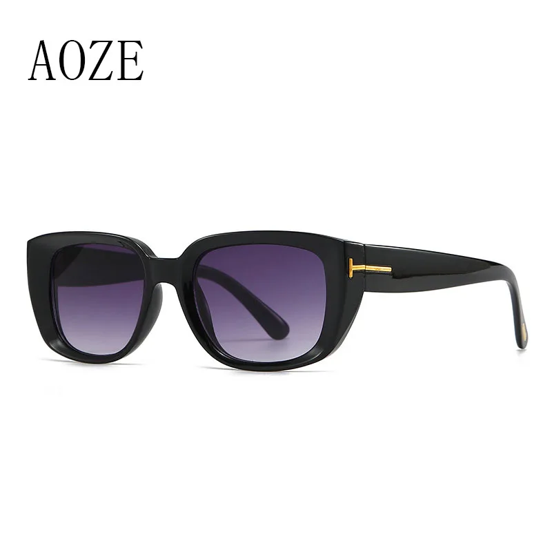 

AOZE 2023 Brand Design Classic Tom Sunglasses Men Women Driving Square Frame Fashion Sun Glasses Male Goggle Gafas De Sol UV400