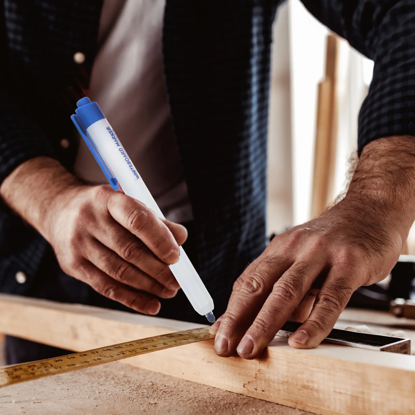 12Pcs 화이트보드 마커 유리 보드용 지울 수 있는 미세 팁 드라이 지우기 펜 플라스틱 세라믹 재사용 가능한 플래너 일정 작성