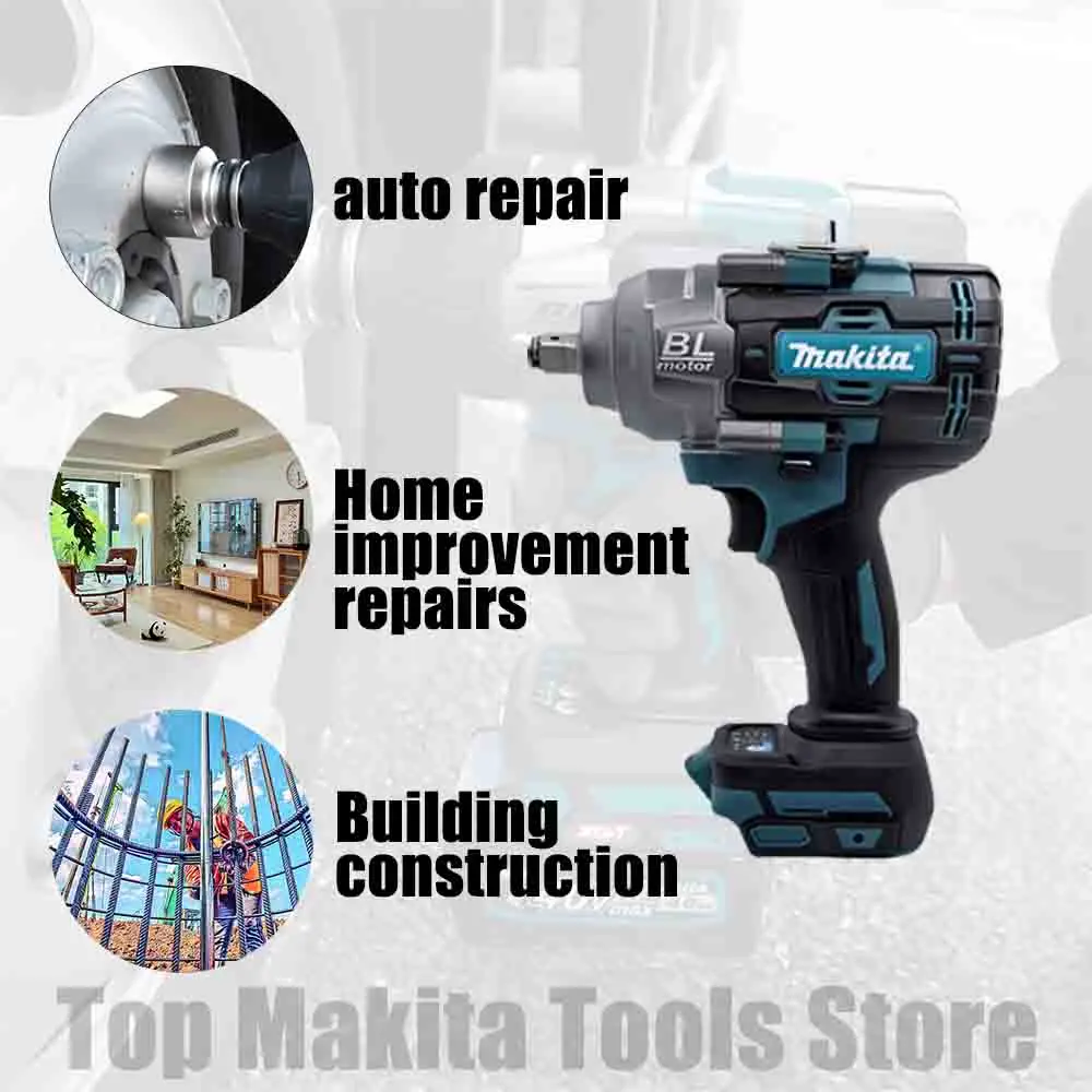 Impact Driver Makita 18v tools TW001G 1000Nm Cordless wrench Electric Impact Wrench wireless impact gun Car Tire Repair Removal repair tool