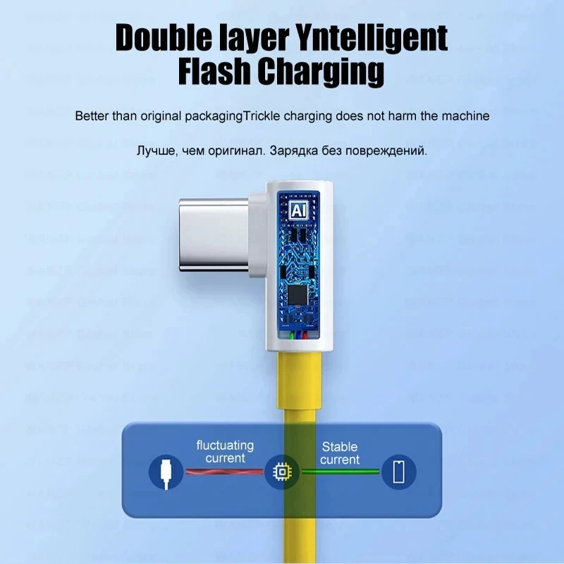 Xiaomi 120W USB Type C Gaming Fast Charging Cable with 90-Degree Elbow Design