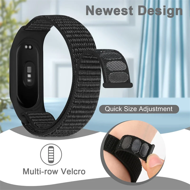 Nylon Strap For xiaomi mi band 7 6 Bracelet watchband pulsera correa Strap Miband Bracelet Wristband Sport loop Mi band 6 5 4 3