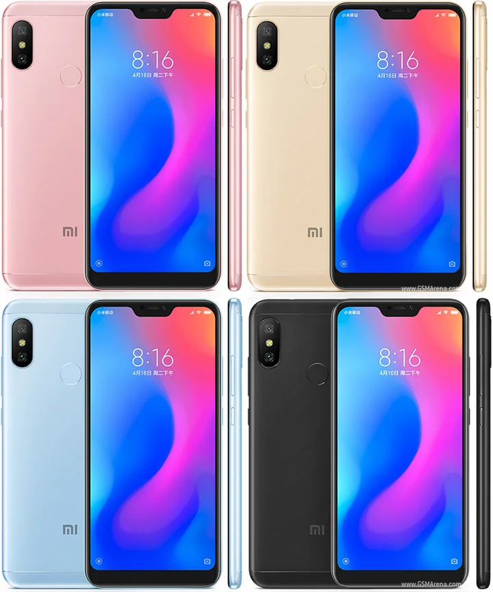 refurbished iphone wholesale Xiaomi Smartphone original android celular Redmi6  4GB 64GB mobile phone Googleplay  Cellphone Face Unlocking refurbished iphone