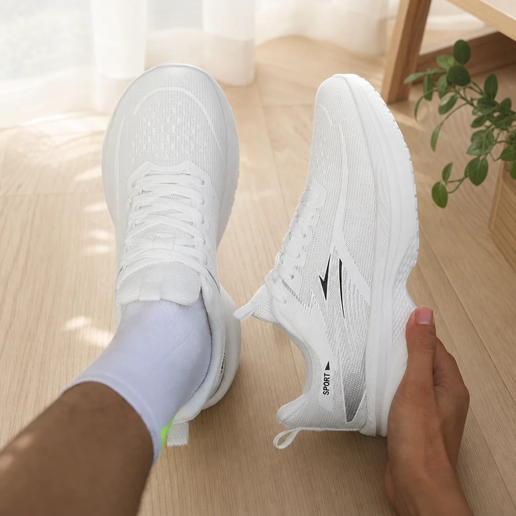 Men's Wide Toe Breathable Athletic Sneakers - Lightweight & Comfortable Running Shoes for Outdoor Training