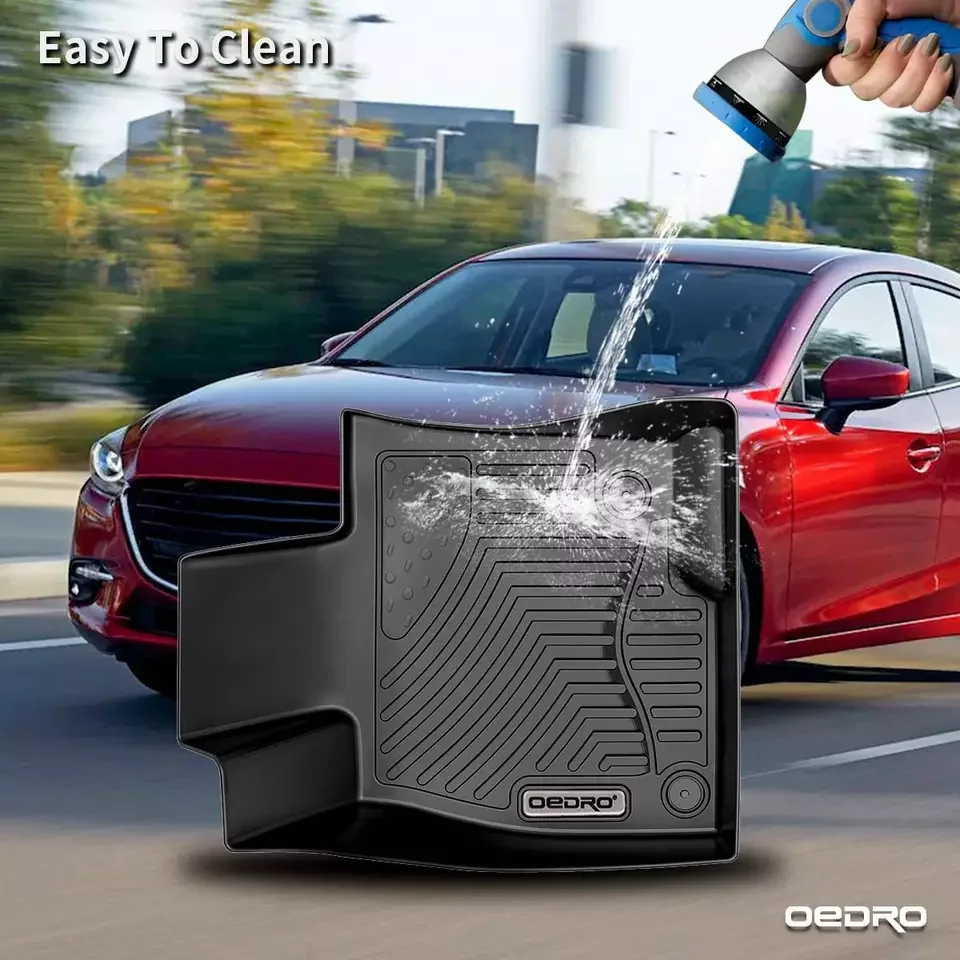 OEDRO Floor Mats t for 2014- Mazda 3 All-Weather 3D Carpe Liners TPE Rubber