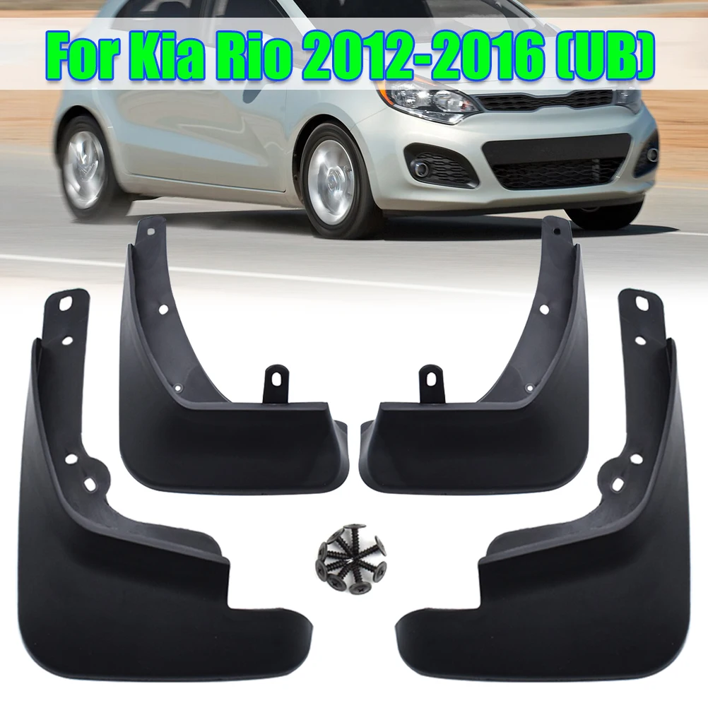 

4pcs Mud Flaps For Kia Rio 3 2012-2016 UB Sedan Splash Guards Mudguards Mudflaps