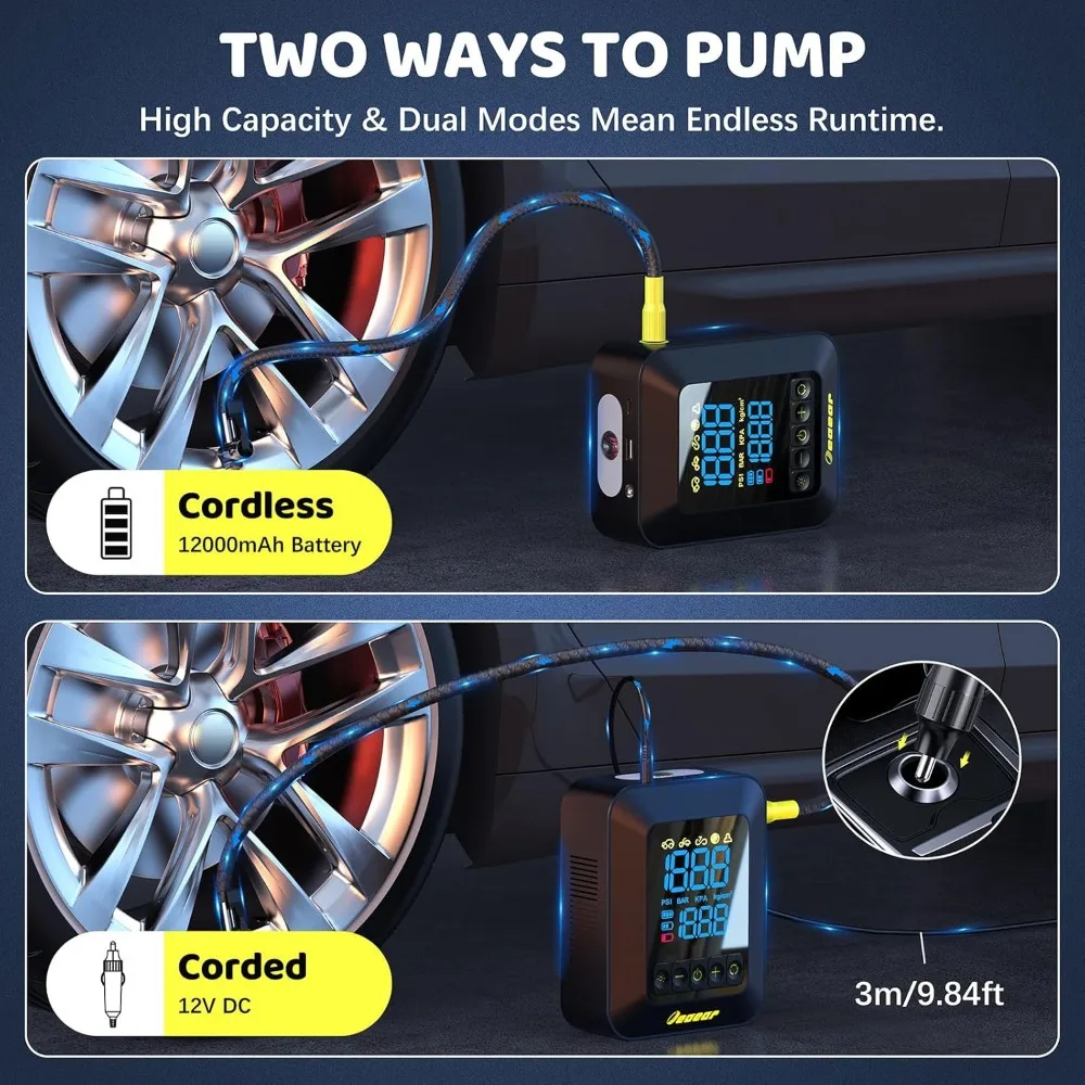 Portable Air Compressor for Car Tires