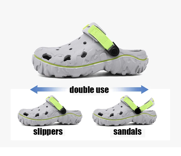 Men's EVA Clogs - Lightweight Beach & Work Sandals, Size 47_voghion.com