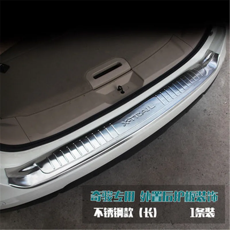 LSYBB Car styling Stainless Steel Rear Bumper Protector Sill Trunk Tread Plate Trim For Nissan X-Trail T32 2014-2016 
