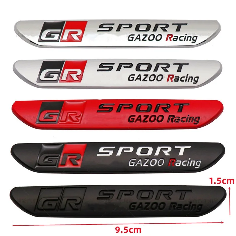 

1Pcs 3D Metal GR Sport Gazoo Racing Side Fender Emblem Rear Boot Trunk Badge Sticker For Toyota GRsport C-HR RAV4 Corolla Camry