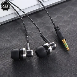 Premium Wired Stereo In - Ear Earphones with Mic and Durable Nylon Cable (Black)