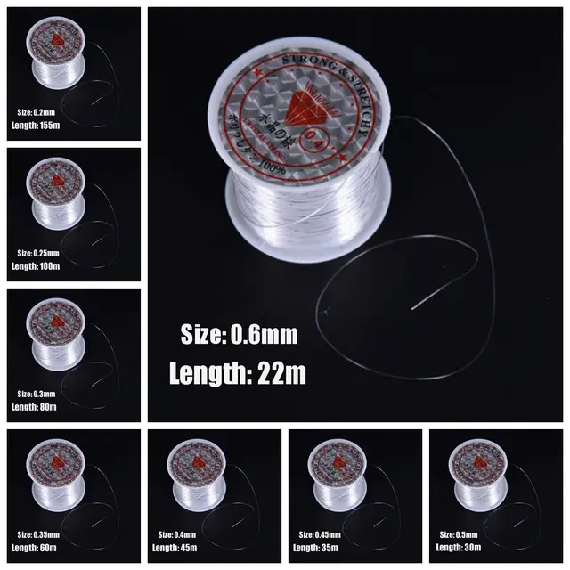 Lenza Da Pesca In Nylon Trasparente 0.2mm X 155m - Per Pesca E Artigianato - Foto 9