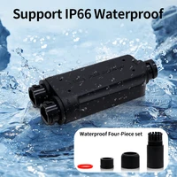 HORACO 2 Port Waterproof POE Repeater IP66 10/100Mbps 1 to 2 PoE Extender with IEEE802.3af/at 48V Outdoor for POE Switch Camera 2
